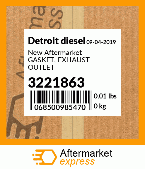 New Aftermarket GASKET, EXHAUST OUTLET 3221863
