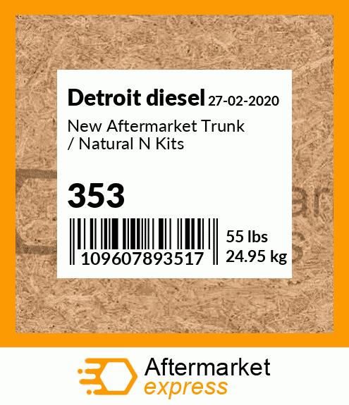 New Aftermarket Trunk / Natural N Kits 353