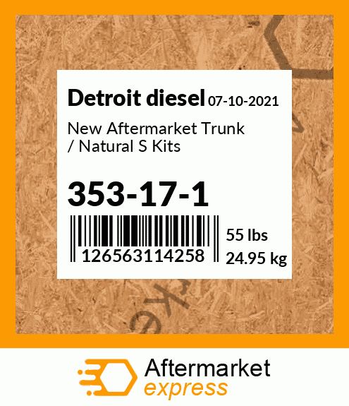 New Aftermarket Trunk / Natural S Kits 353-17-1