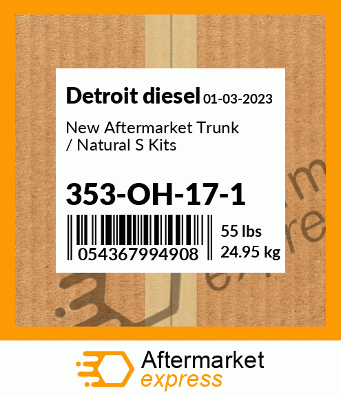 New Aftermarket Trunk / Natural S Kits 353-OH-17-1