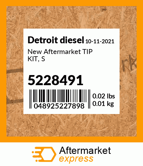 New Aftermarket TIP KIT, S 5228491