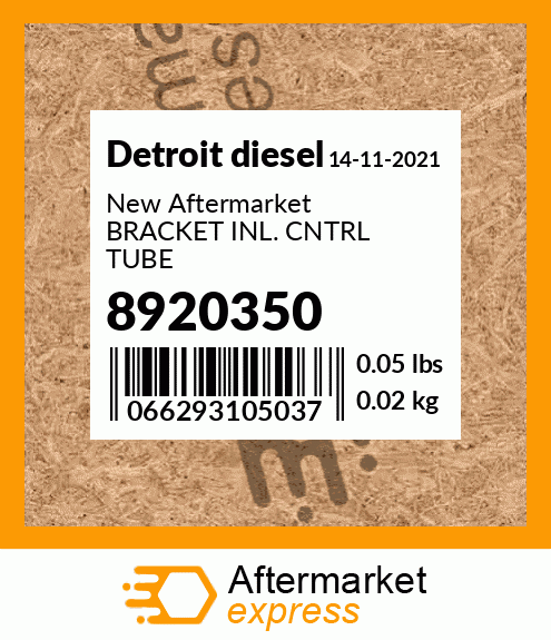 New Aftermarket BRACKET INL. CNTRL TUBE 8920350