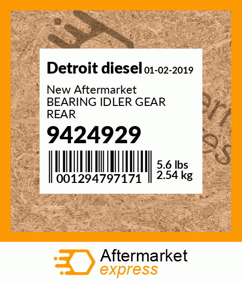 New Aftermarket BEARING IDLER GEAR REAR 9424929