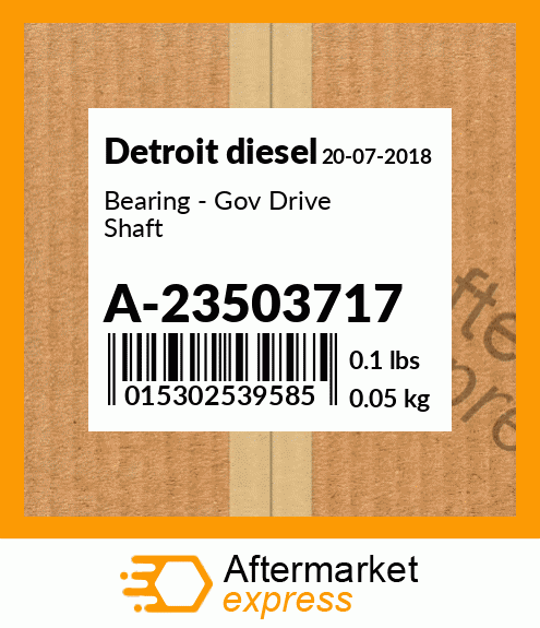 Bearing - Gov Drive Shaft A-23503717