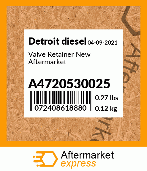 Valve Retainer New Aftermarket A4720530025
