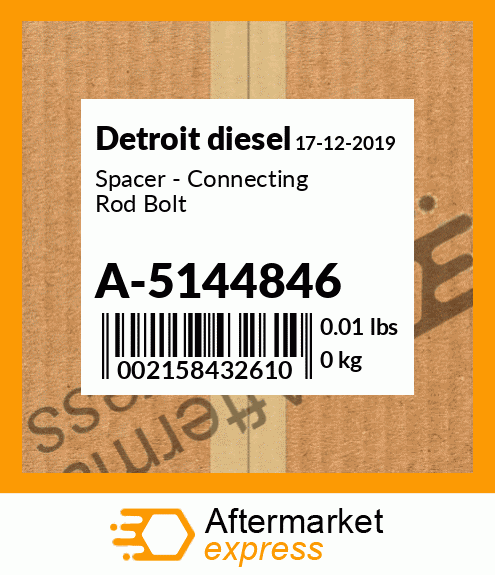 Spacer - Connecting Rod Bolt A-5144846