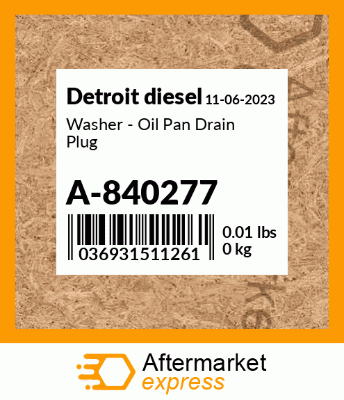 Washer - Oil Pan Drain Plug A-840277