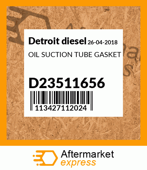 OIL SUCTION TUBE GASKET D23511656