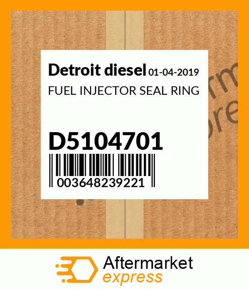 FUEL INJECTOR SEAL RING D5104701