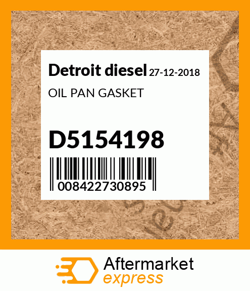 OIL PAN GASKET D5154198
