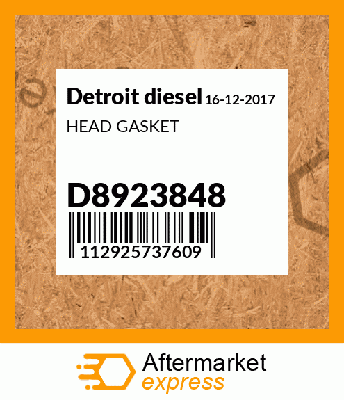 HEAD GASKET D8923848