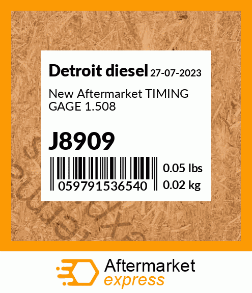 New Aftermarket TIMING GAGE 1.508 J8909