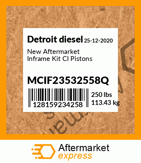 New Aftermarket Inframe Kit CI Pistons MCIF23532558Q