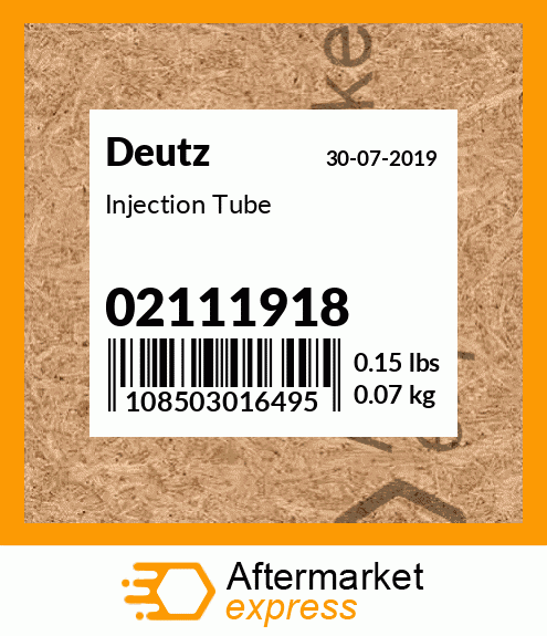 Injection Tube 02111918