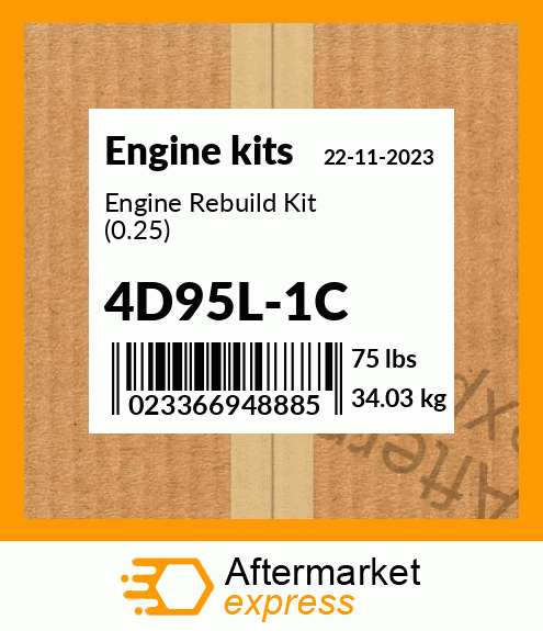 Engine Rebuild Kit (0.25) 4D95L-1C
