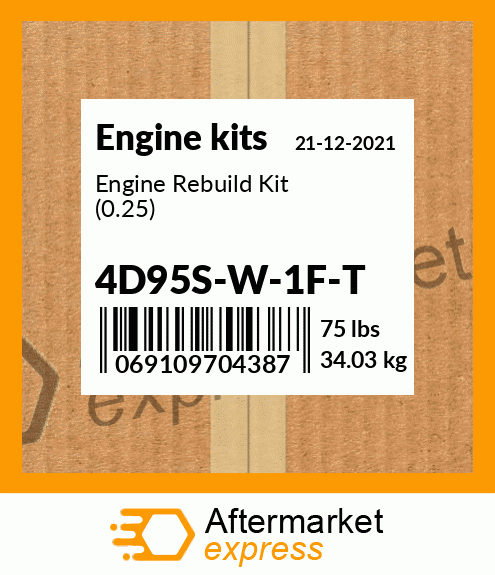 Engine Rebuild Kit (0.25) 4D95S-W-1F-T