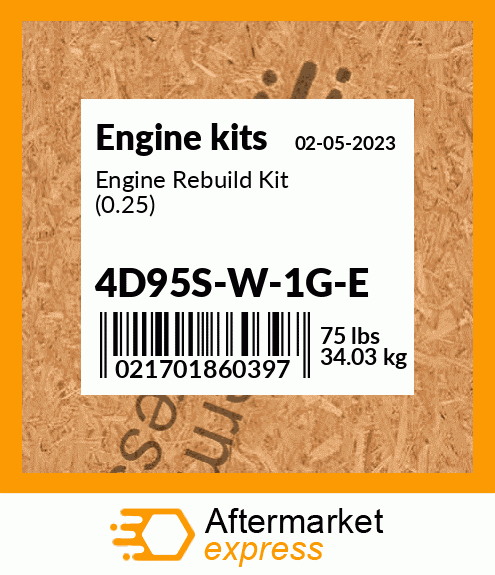 Engine Rebuild Kit (0.25) 4D95S-W-1G-E