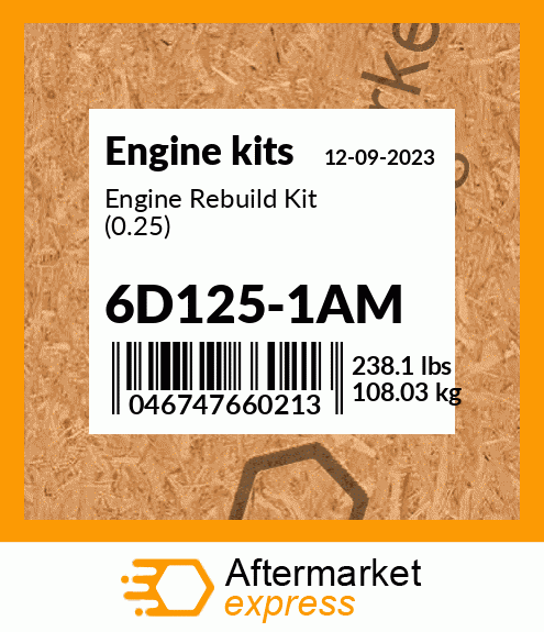 Engine Rebuild Kit (0.25) 6D125-1AM