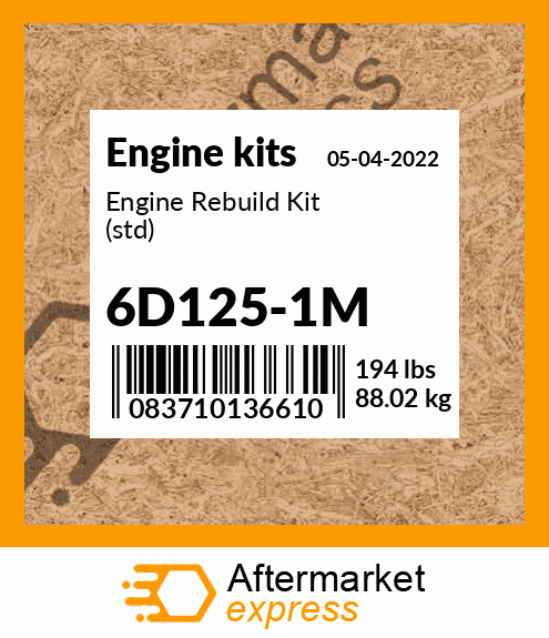 Engine Rebuild Kit (std) 6D125-1M
