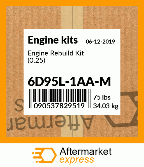 Engine Rebuild Kit (0.25) 6D95L-1AA-M