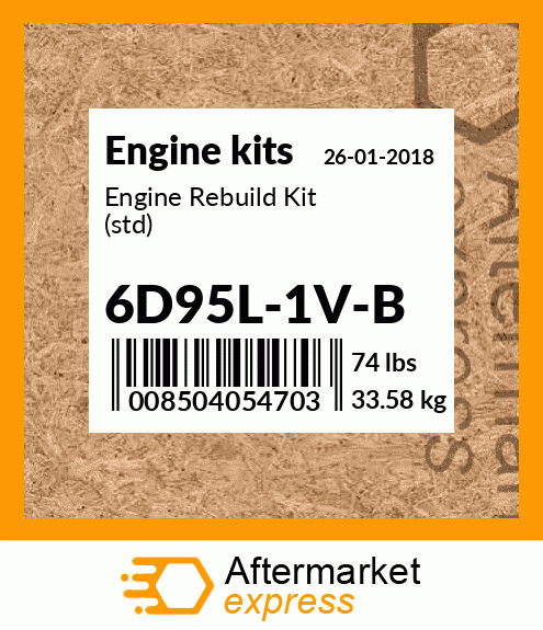Engine Rebuild Kit (std) 6D95L-1V-B