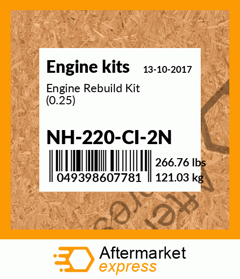 Engine Rebuild Kit (0.25) NH-220-CI-2N