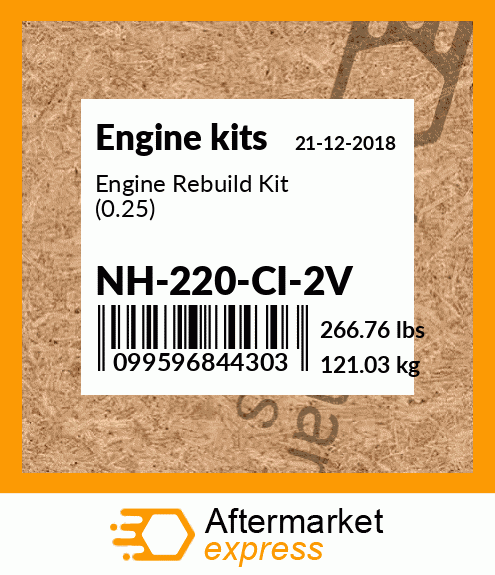Engine Rebuild Kit (0.25) NH-220-CI-2V