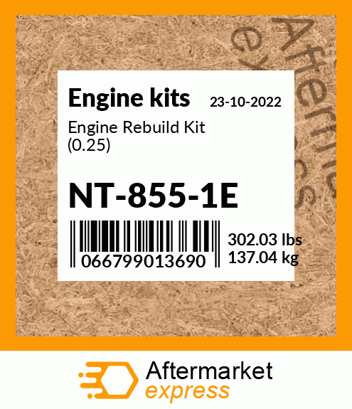 Engine Rebuild Kit (0.25) NT-855-1E