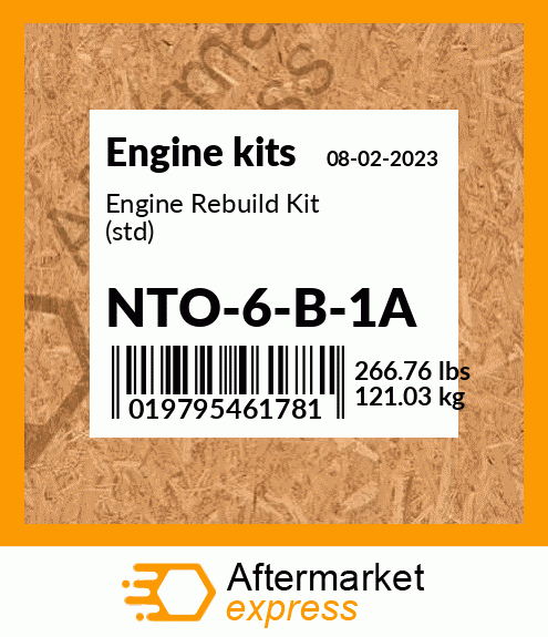 Engine Rebuild Kit (std) NTO-6-B-1A