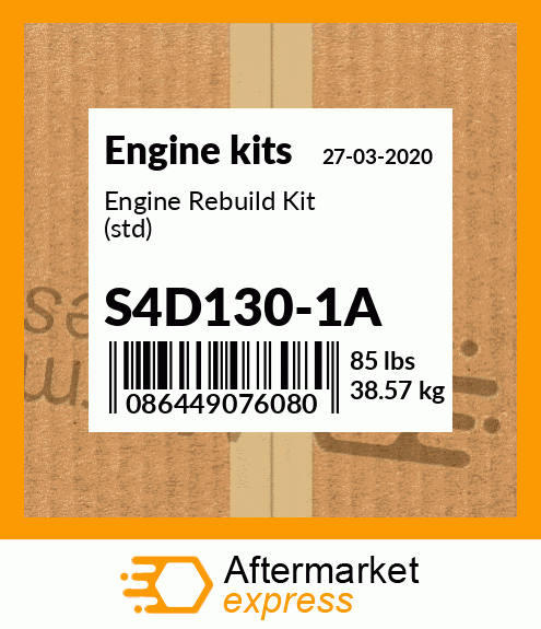 Engine Rebuild Kit (std) S4D130-1A
