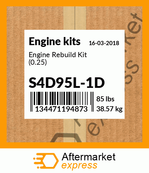 Engine Rebuild Kit (0.25) S4D95L-1D