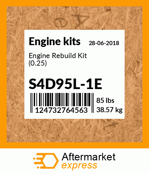 Engine Rebuild Kit (0.25) S4D95L-1E