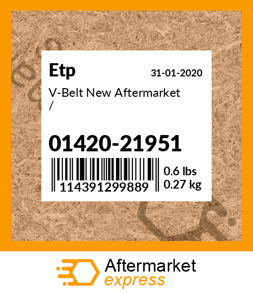 V-Belt New Aftermarket / 01420-21951