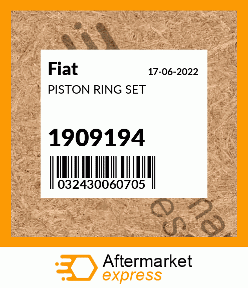 PISTON RING SET 1909194