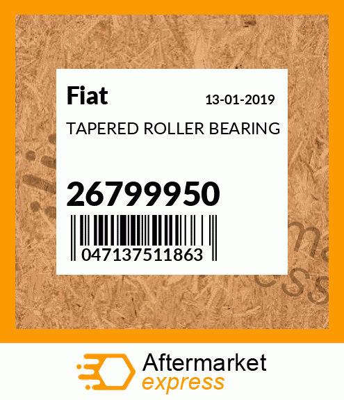 TAPERED ROLLER BEARING 26799950