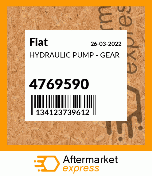 HYDRAULIC PUMP - GEAR 4769590
