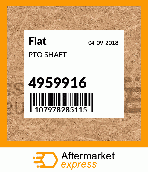 PTO SHAFT 4959916