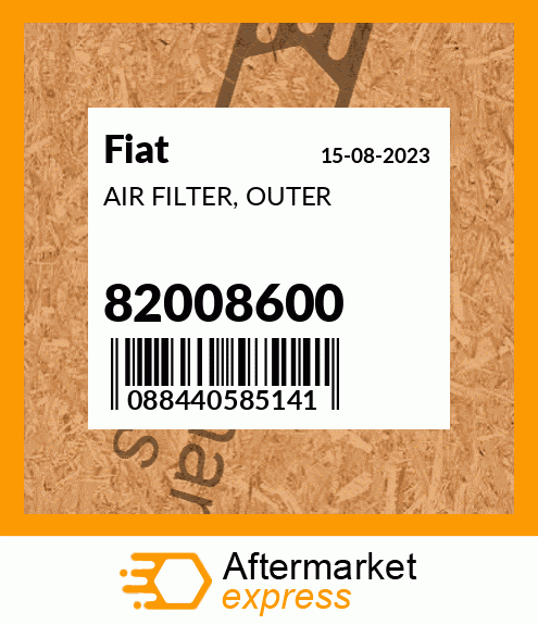 AIR FILTER, OUTER 82008600