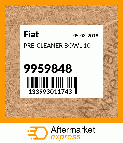 PRE-CLEANER BOWL 10 9959848