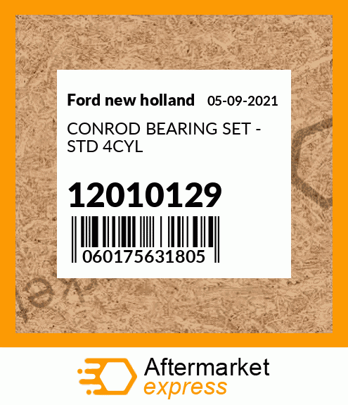 CONROD BEARING SET - STD 4CYL 12010129
