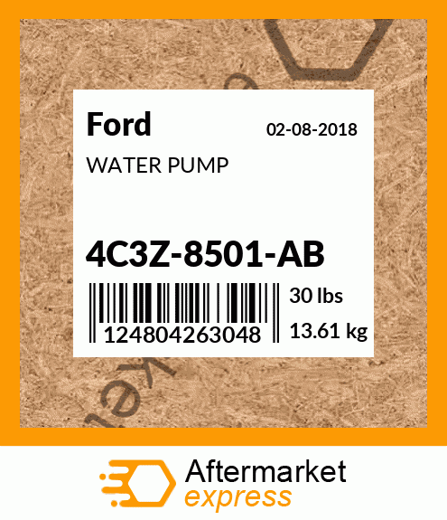 WATER PUMP 4C3Z-8501-AB
