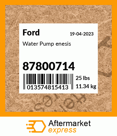 Water Pump enesis 87800714