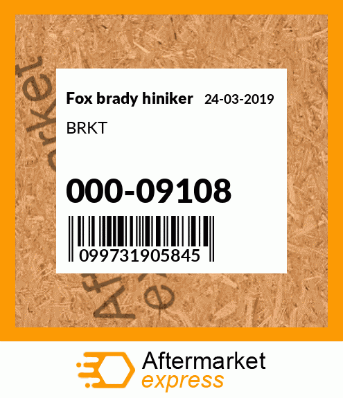 BRKT 000-09108