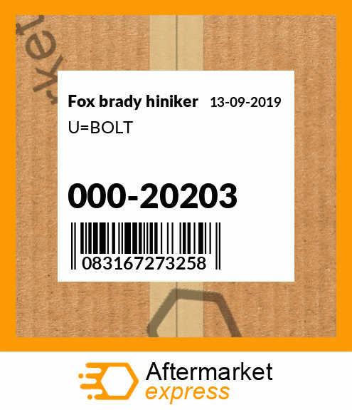 U_BOLT 000-20203