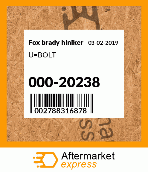 U_BOLT 000-20238