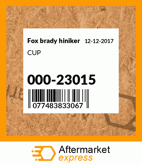 CUP 000-23015