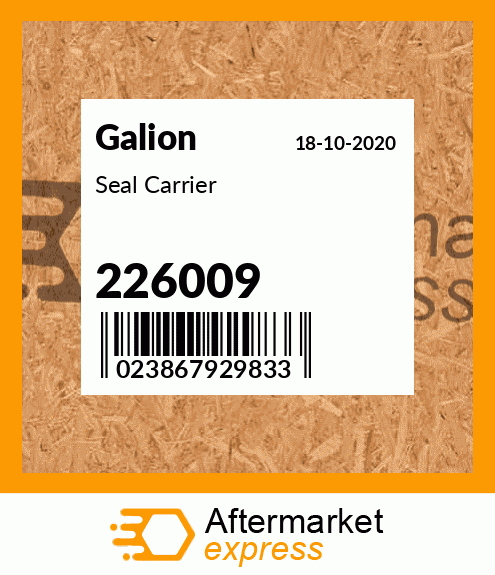 Seal Carrier 226009