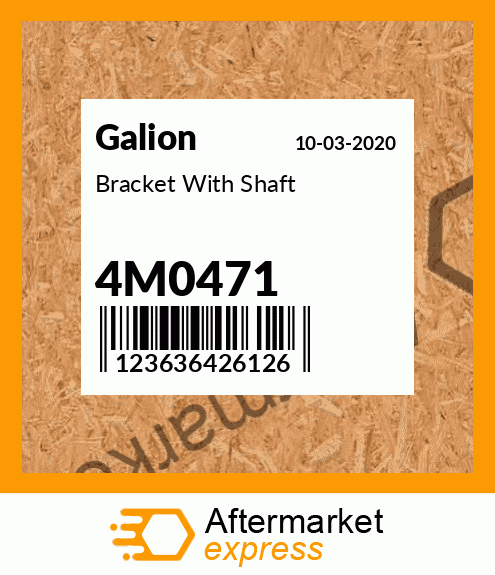 Bracket With Shaft 4M0471