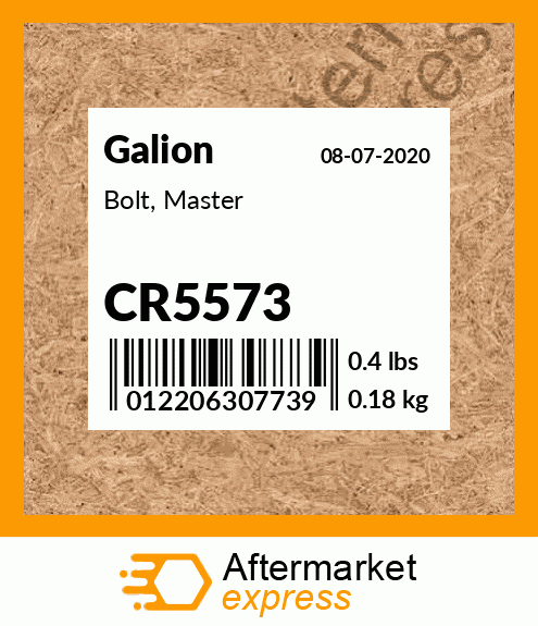 Bolt, Master CR5573