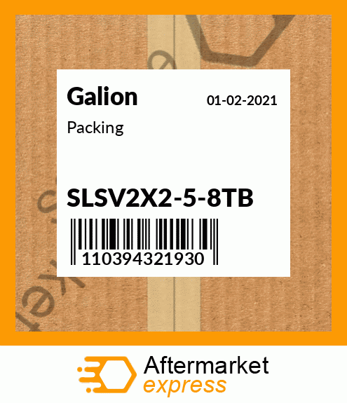 Packing SLSV2X2-5-8TB